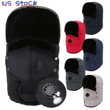 Winter Trapper Hat with Ear Flaps Russian Ushanka Aviator Hat for Men Women LAVA