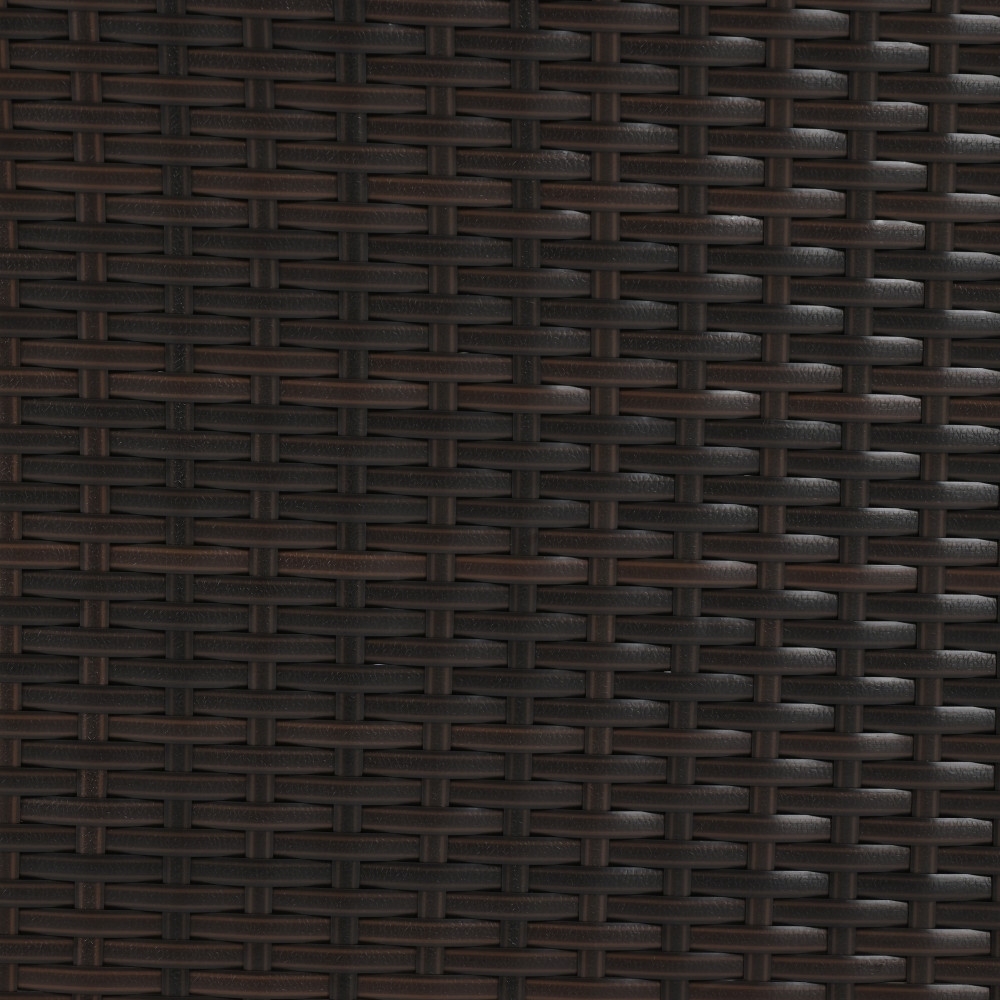 4-Piece Garden Furniture, Patio Seating Set, Rattan Outdoor Sofa Set, Wood Table