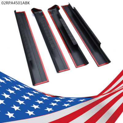 Rocker Panel Protector Guard Covers Fit For 01-06 Silverado/GMC Sierra Crew Cab