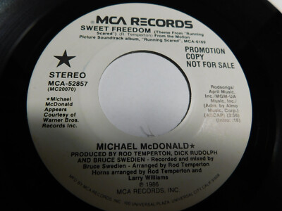 マイケル・マクドナルド スイート・フリーダム 7インチシングル