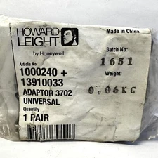 2 Pair of Howard Leight Clip-On 3702 Adapter by Honeywell 1000240 + 13910033