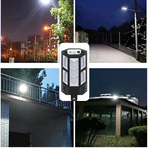 2 pcs LED Solar Light Motion Sensor 3 Mode Lamp Outdoor Wall Street Yard Garden - Bild 12 von 19