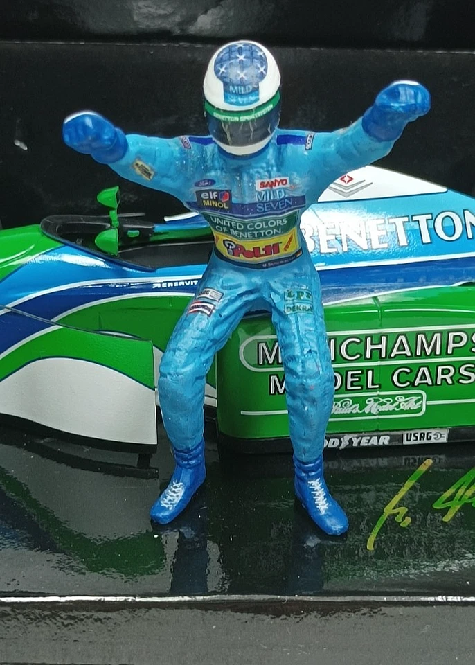 Minichamps Benetton Ford B194 Figur Michael Schumacher Weltmeister 1994 1:18 - Bild 3 von 4