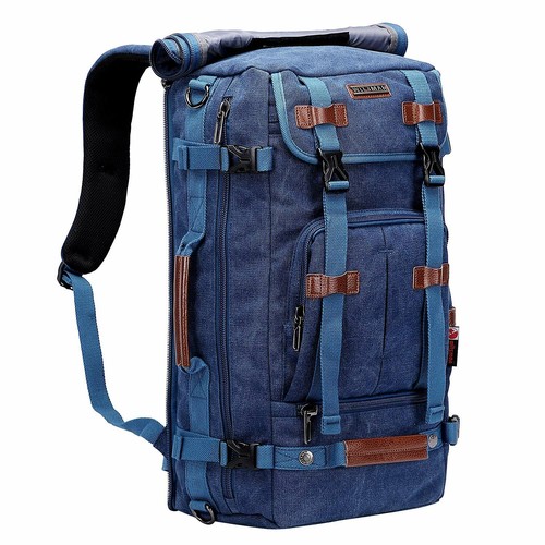 WITZMAN Zaino in Tela da Viaggio Uomo Zainetto porta pc 17 Pollici Borsone  | eBay