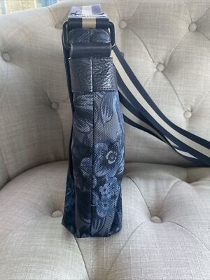 COACH Charlie Messenger Bag F59301 Blue Floral Hawaiian Bag | eBay