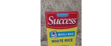 A completely ordinary empty or full or partially filled box of  Success rice