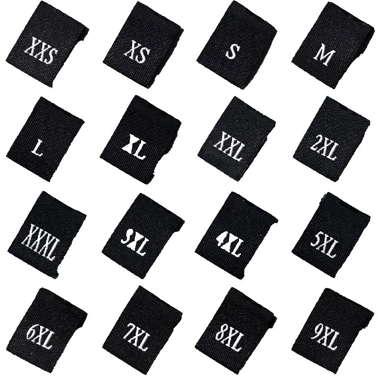 Etiqueta del tamaño etiquetas Ropa De Costura