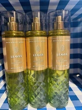 Bath & Body Works Leaves Fine Fragrance Mist for Women 8 fl oz 3pack – NEW