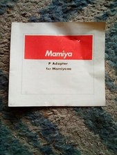 Mamiya P Adapter For Mamiya RB User Manual