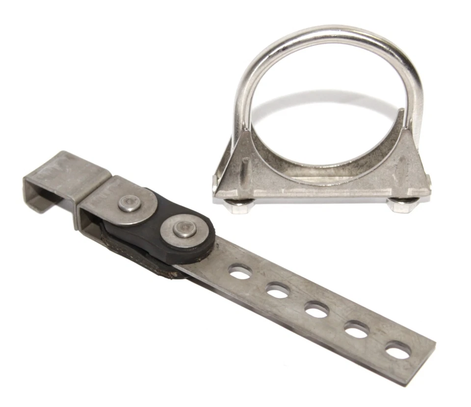 Abrazadera de tubo de escape giratoria de 360 ° para alta resistencia + abrazadera de perno en U de 3" Foto 4 de 4