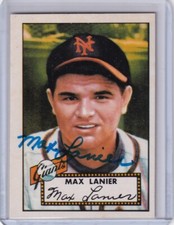1983 TOPPS #101 MAX LANIER HAND SIGNED AUTOGRAPH NEW YORK GIANTS 5063