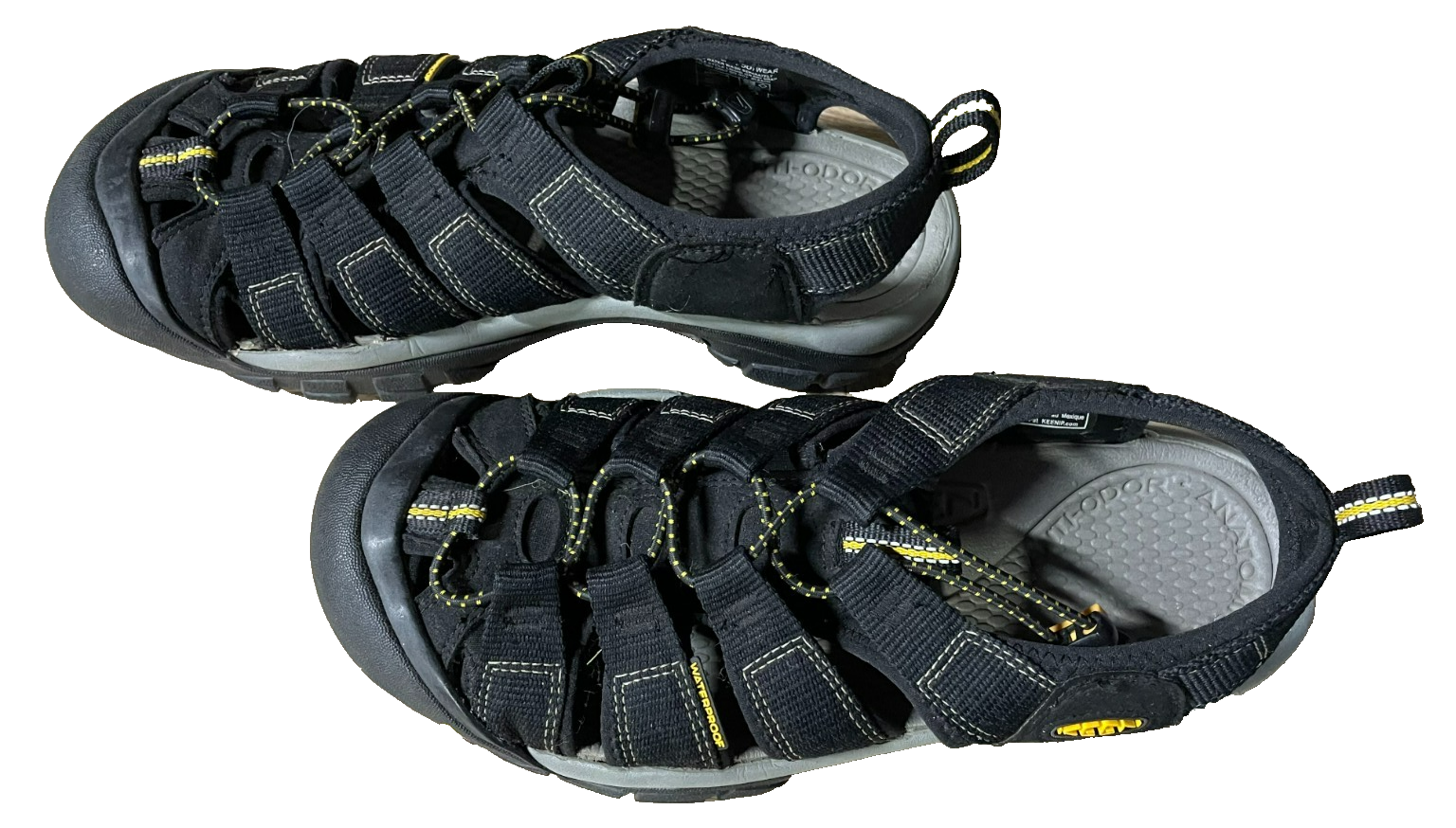 Sandali Keen Uomo: Nero e Giallo: Taglia 8: Outdoor Scarpe Acqua