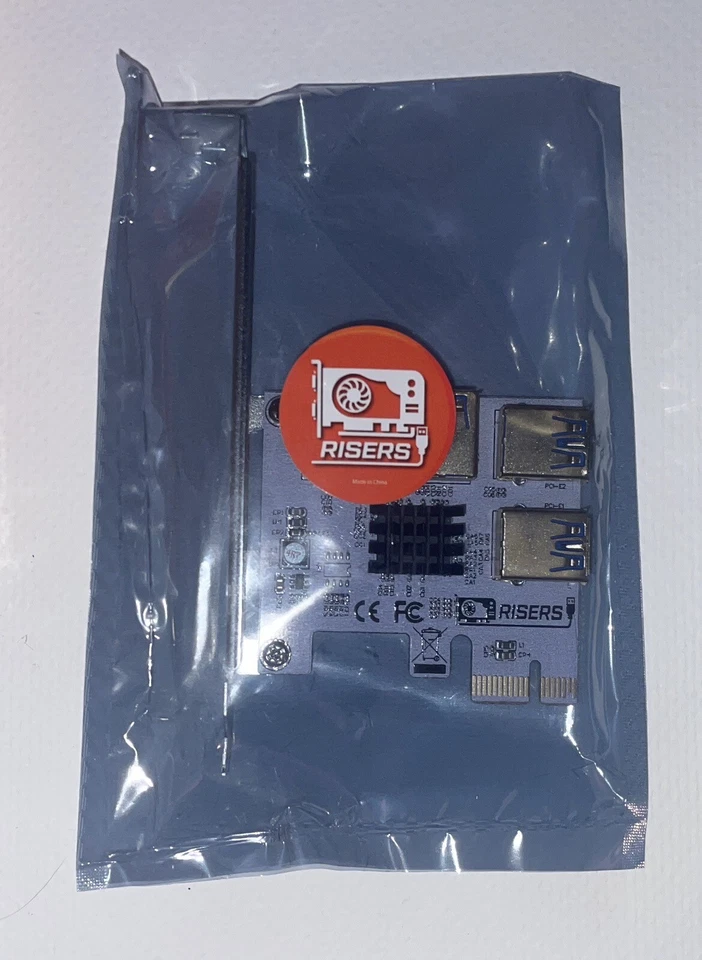 GPURisers 1x to 4 USB PCI-E GPU Riser Adapter Board rtx ipad nas computer apple - Image 3 of 4