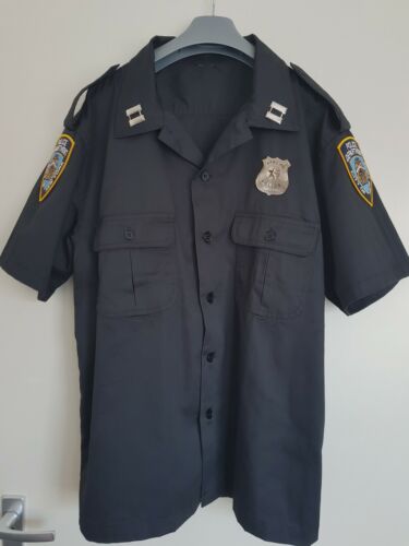 NEUF, US POLICE UNIFORME - CHEMISE TAILLE : S, M, L, XL, 2XL, COSTUME, NEW YORK  - Photo 1 sur 6