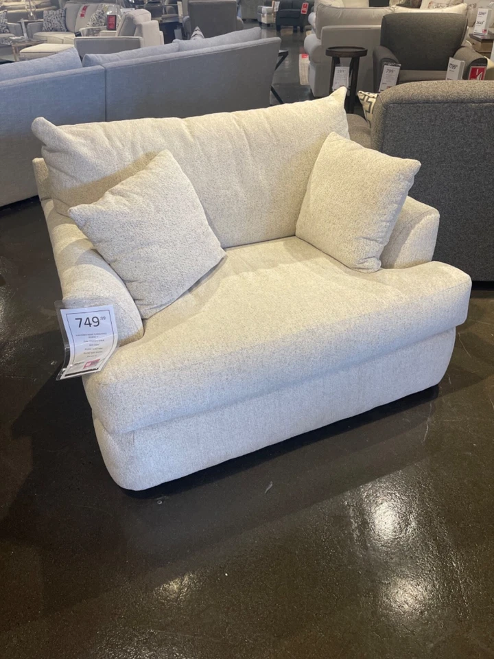 Findley Sofa and Oversized Chair Set - Beige. - Image 4 of 4