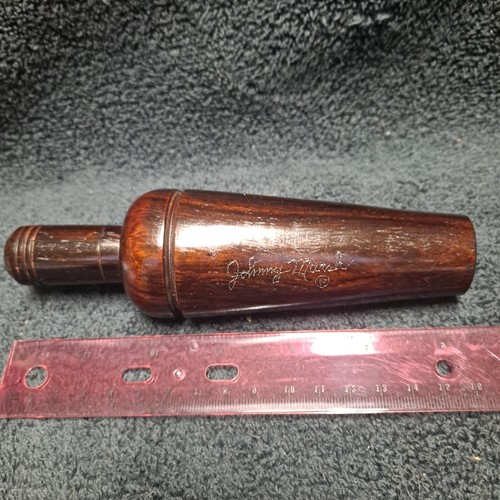 VINTAGE JOHNNY MARSH COCOBOLA REELFOOT LAKE STYLE METAL REED DUCK