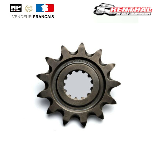 Pignon acier anti-boue Renthal 506 avec rainures de dégagement pour YZ 65