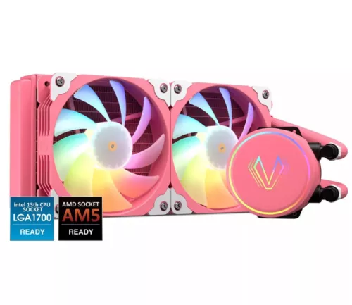 Vetroo V240 Liquid CPU Cooler 240mm RGB&PWM Pump&Fan 250W TDP AIO Water Cooler