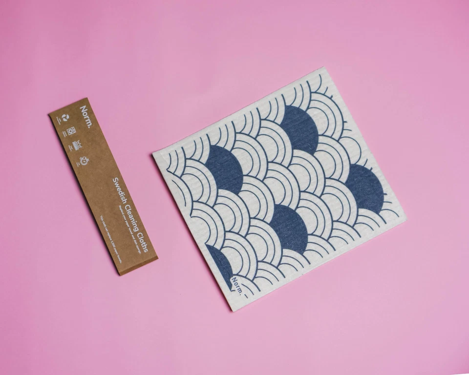 Norm Swedish Dishcloth Cellulose Sponge Cloths Reusable Paper Towel - Pack of 2 - Image 2 of 4