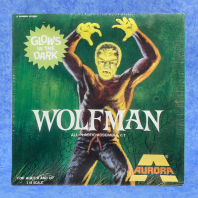 1972 Aurora Glow WOLFMAN Model Kit SEALED Mint in Box!