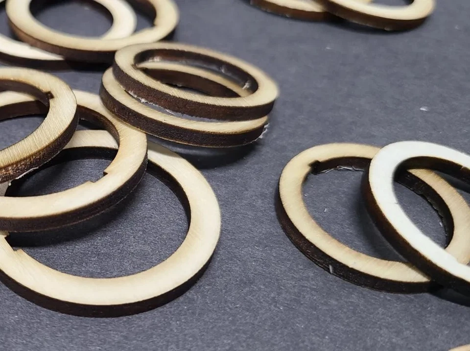 Model rocket centering rings laser cut motor mount parts 1/8 thick plywood 29mm  - Image 2 of 2