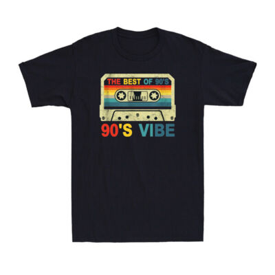 The Best Of 90S Funny 90S Vibe Cassette Tape Vintage Men's Short Sleeve T-Shirt