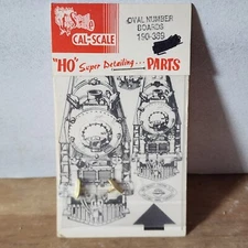 Steam Locomotive Smokebox Oval Number Boards Cal Scale 190-389 HO Scale HO Scale