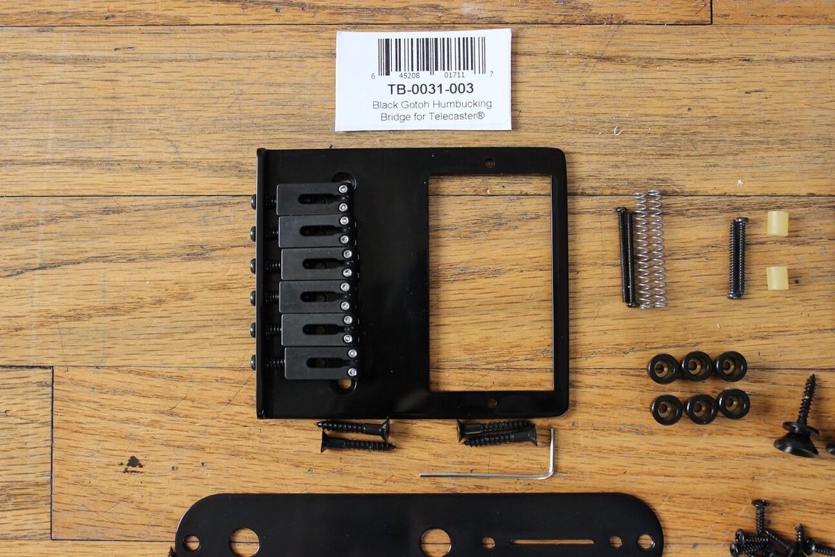 Fender/Gotoh Humbucker Telecaster Black Hardware Set Modern GTC302