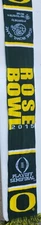 Oregon Ducks 2015 Playoff  Rose Bowl  Knit Fringe Scarf Green/Yellow 60"x7"