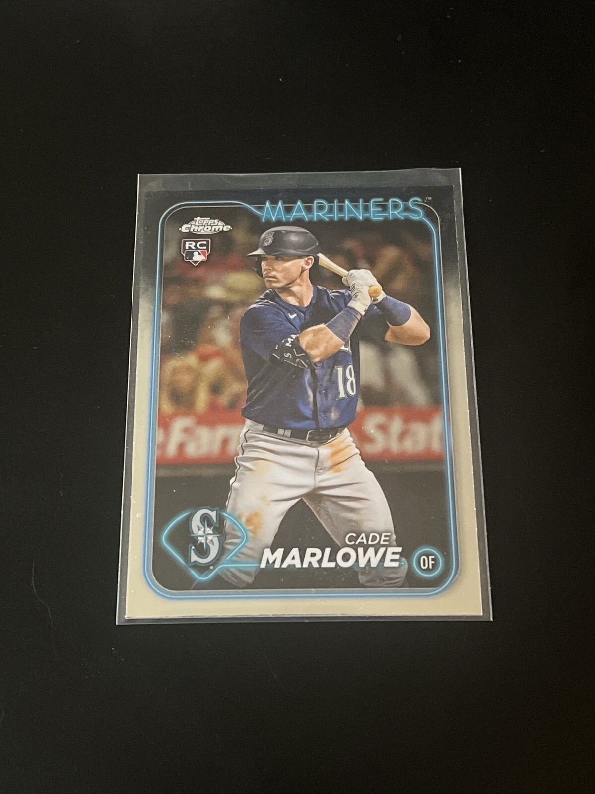 2024 Topps Chrome Baseball Trading Card 266 Cade Marlowe Rookie Seattle Mariners