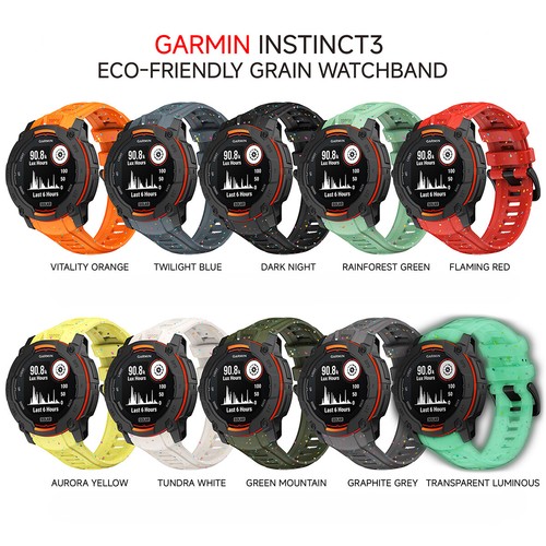 Sports Strap Silicone Wrist Band For Garmin Instinct 3 Solar / AMOLED 50mm 45mm - 第 3/19 張圖片