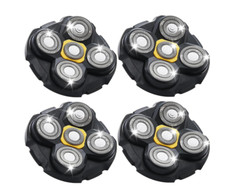 Replacement Heads for Microtouch Titanium Shaver, 4 Pack for Men