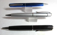 TERZETTI "The Writer" SET of 3 Metal Large Ballpoint Pens-Special Deal Pricing