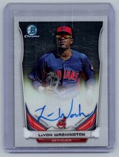 2014 Bowman Chrome #BCAP-LW LeVon Washington Prospect Autographs