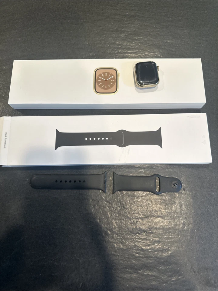 Apple Watch Series 8 (GPS + Celular) 41 mm, Acero Inoxidable Dorado Foto 2 de 4
