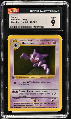 Haunter (1st Edition) graded CGC 9 for sale on eBay