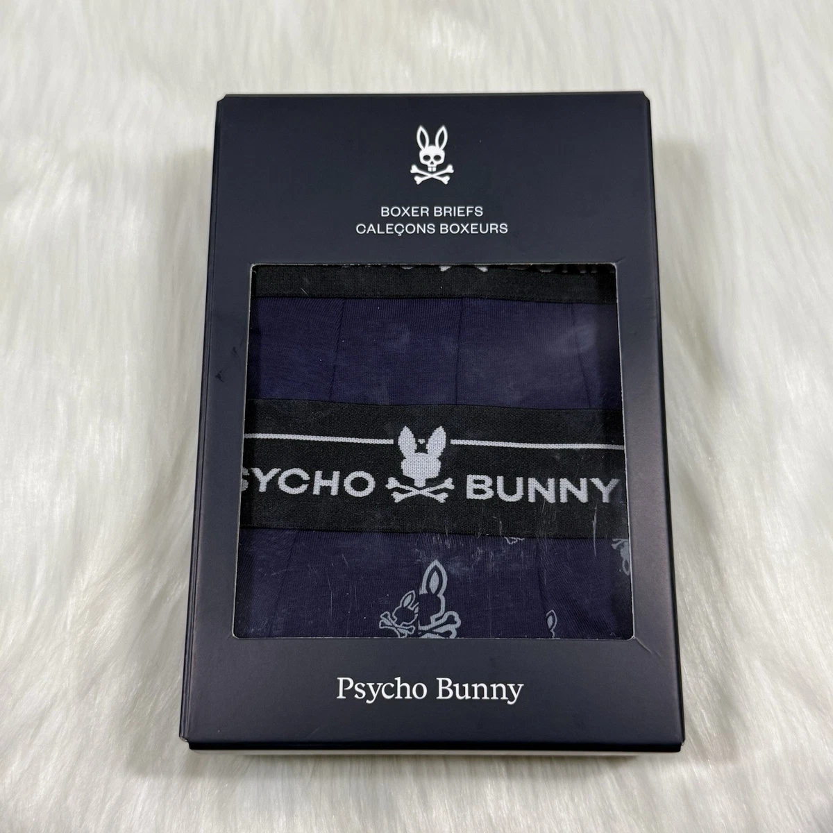 Pack De 2 Calzoncillos Boxer Brief Psycho Bunny Para Hombre - Mezcla De Algodón, Color Gris/Naranja