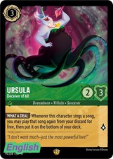 Lorcana TCG- Ursula - Deceiver of All 3 - 91/204 Into the Inklands NM Legen...