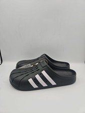 Adidas Adilette Clog Black White Men's Size 8 Women's Size 9