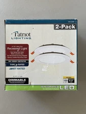 Patriot Lighting 6-7/8" Ultra-Thin Recessed Light, Dimmable 1000 Lumens. Read