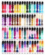 24inch Non-Stretched synthetic Hair Extensions Braiding Kanekalon