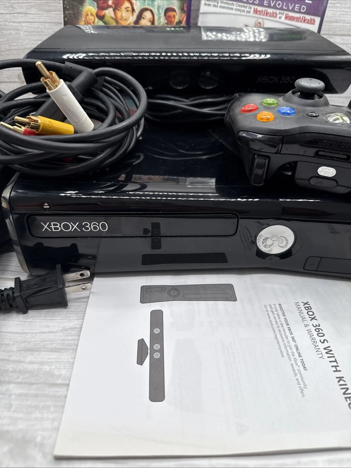 Microsoft XBOX 360 Games Console Bundle Black Model 1439 Inc Kinect & Games  - Image 3 of 4