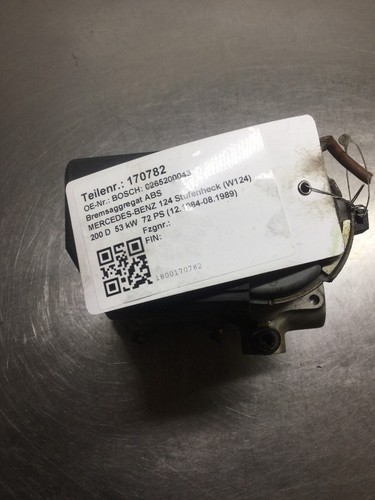 170782 Bremsaggregat ABS MERCEDES-BENZ 124 Stufenheck (W124) 0265200043 BOSCH 2