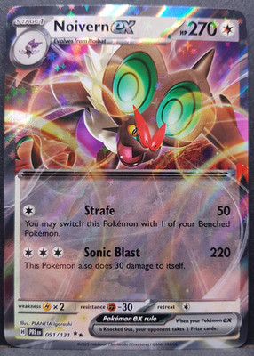 Noivern ex 091/131 Prismatic Evolutions Pokemon Card English Near Mint