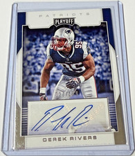 2017 Panini Playoff Signatures Derek Rivers #RS-DR Rookie Auto RC 027/199