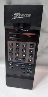 Zenith 343 14-9600 TV & VCR Remote Control OEM Genuine Vintage