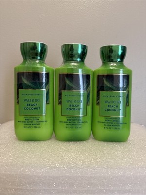 3 New WAIKIKI BEACH COCONUT   BATH & BODY WORKS BODY LOTION CREAM