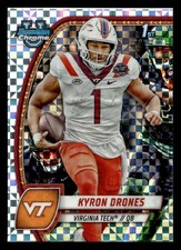 2024 Bowman Chrome University Kyron Drones #119 X-Fractor Refractor 1st Bowman