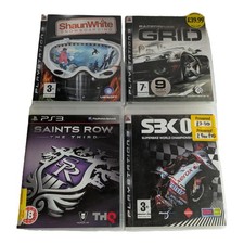 PS3 Game Bundle: Shaun White, Grid, Saints Row, SBK 08