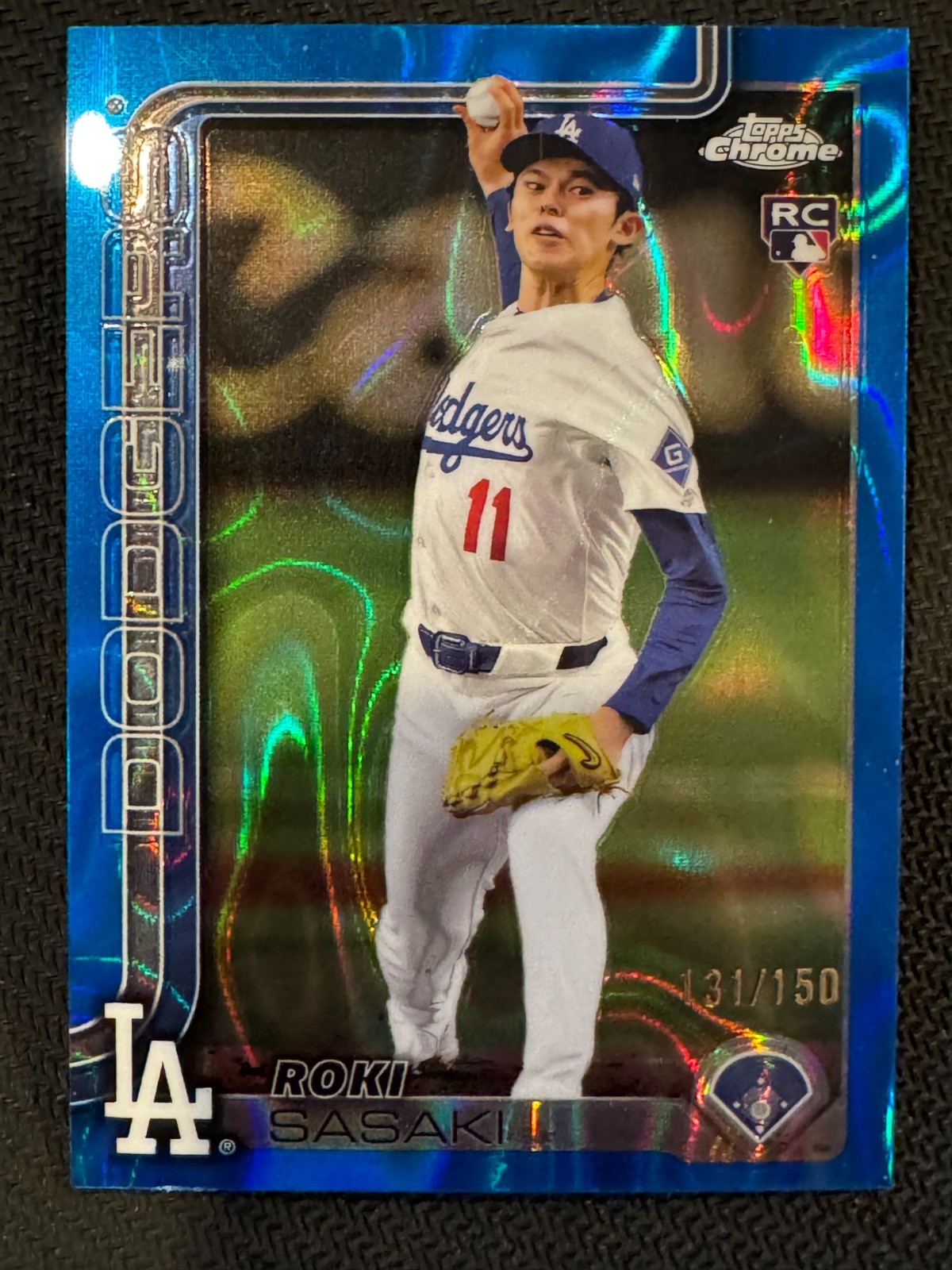 2025 Topps Chrome - Roki Sasaki #217 Blue Lava /150 (RC)